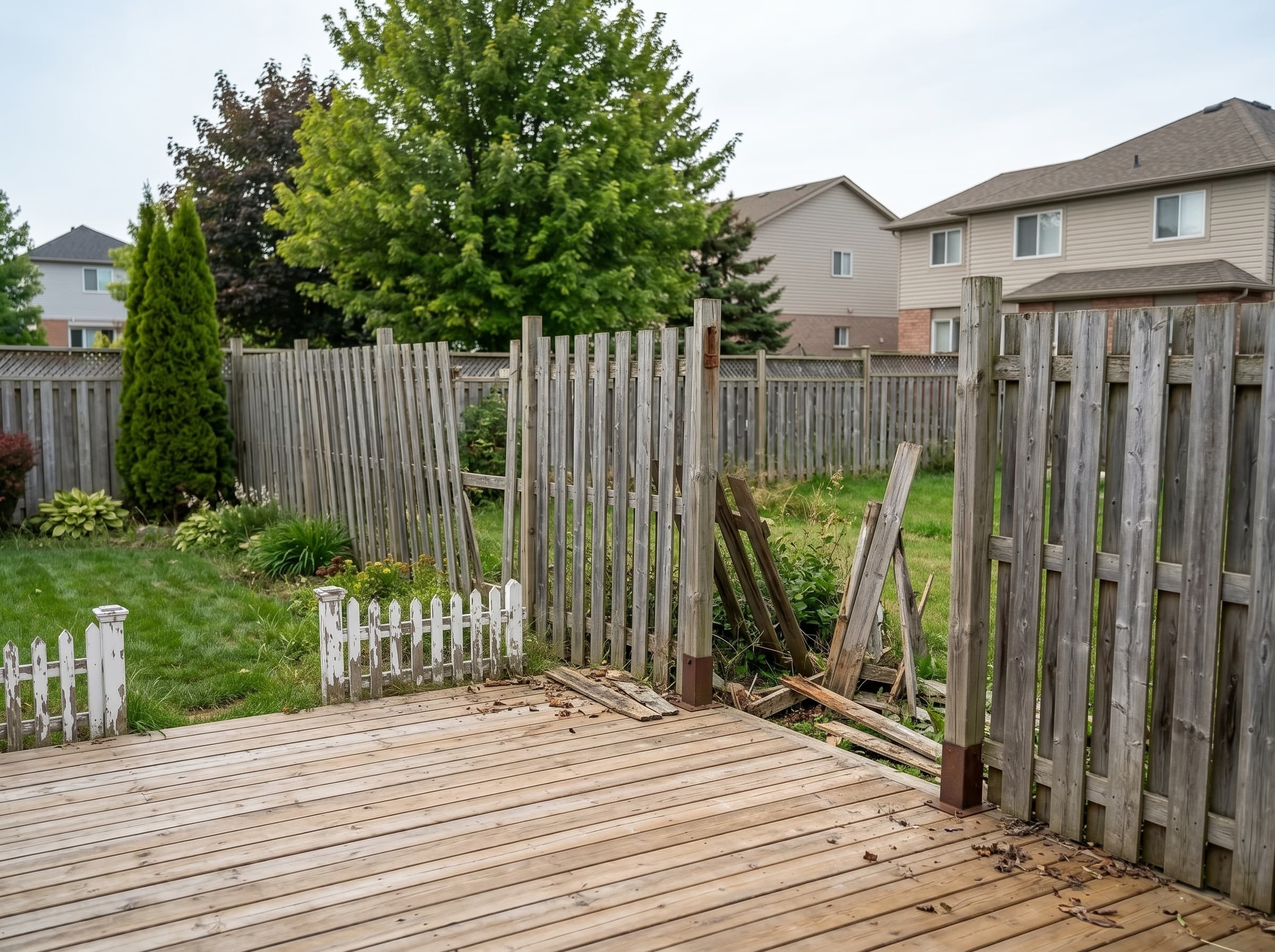 Privacy Fence & Custom Gate before