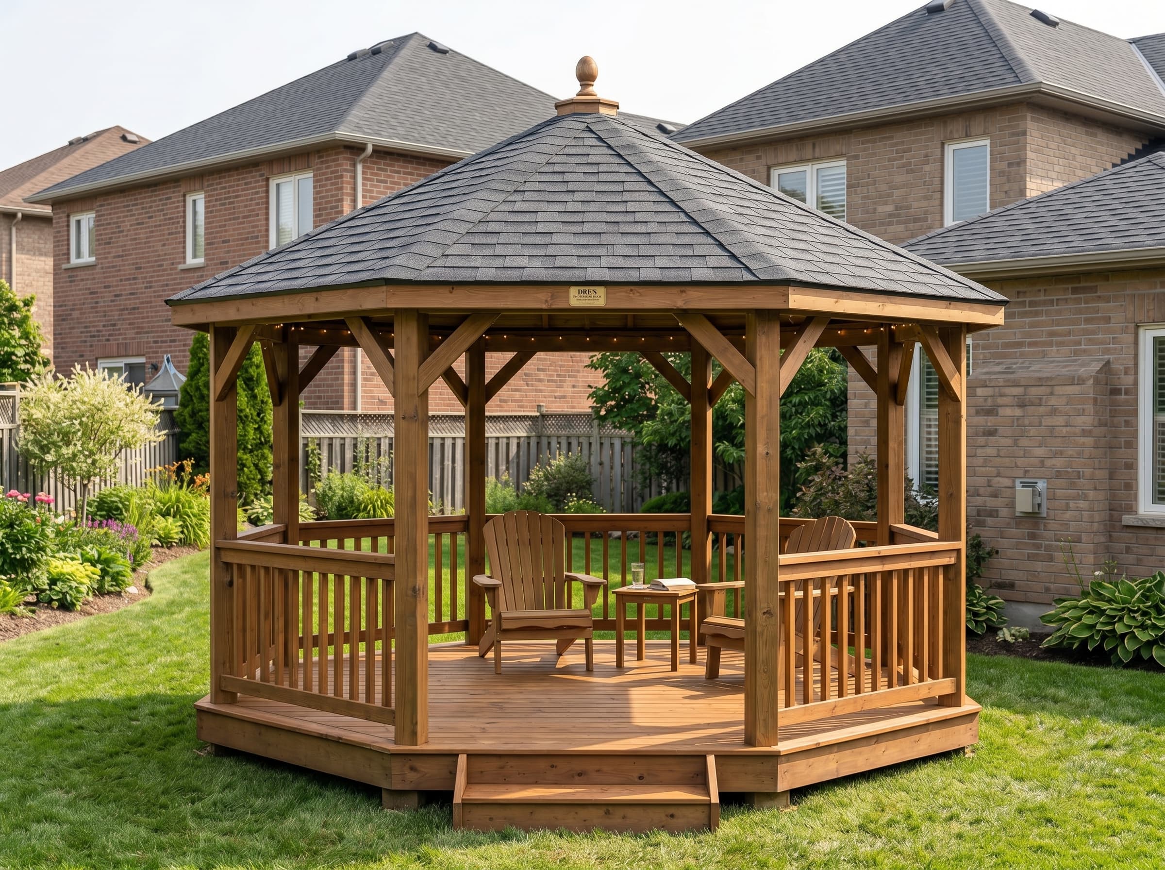 Backyard Gazebo & Deck Build after
